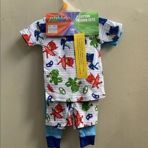 NWT boys Pj masks 2 Cotton pajama sets 12M